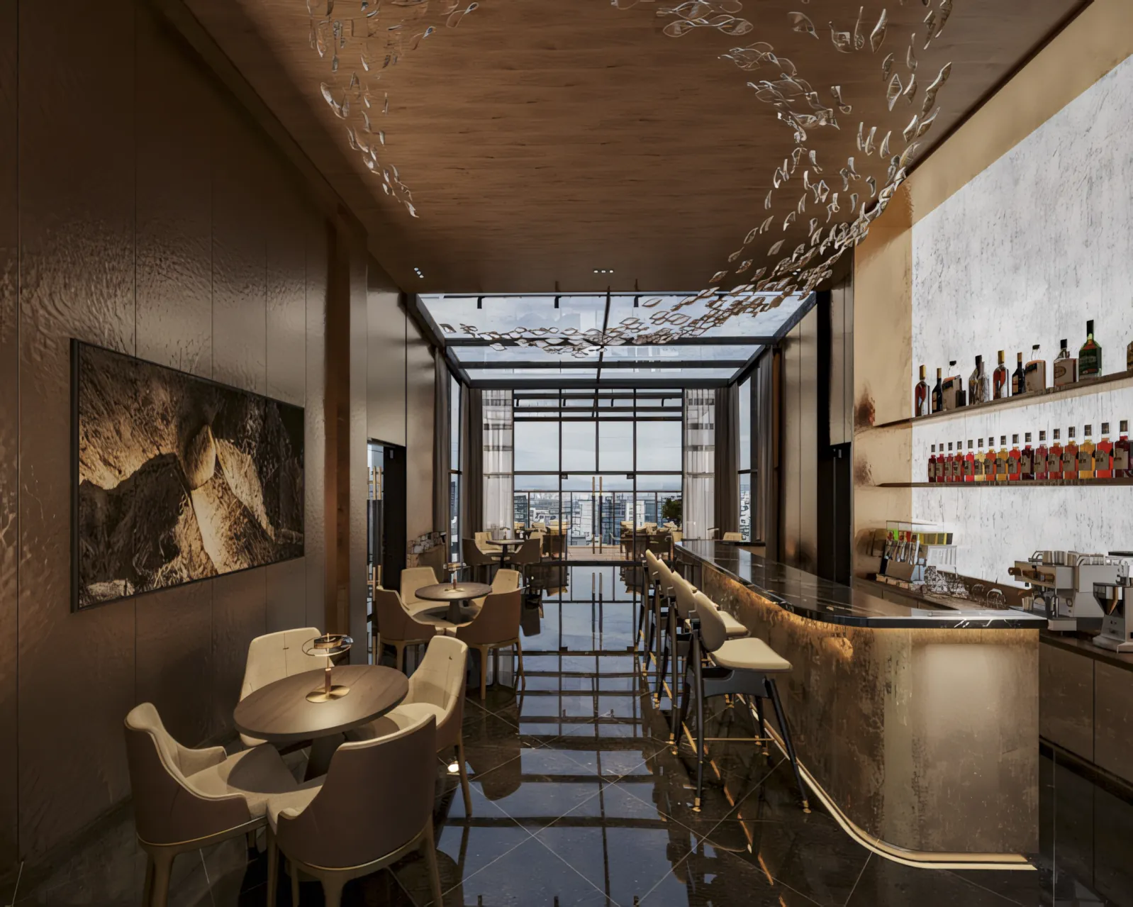 Panoramic skyline rooftop bar with KLCC city views at Cappella Embassy